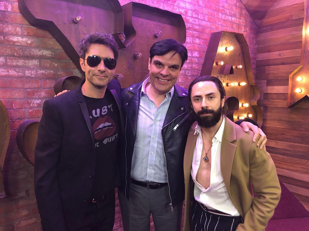 Jessie Cervantes con Leonardo de Lozanne y Jay de la Cueva